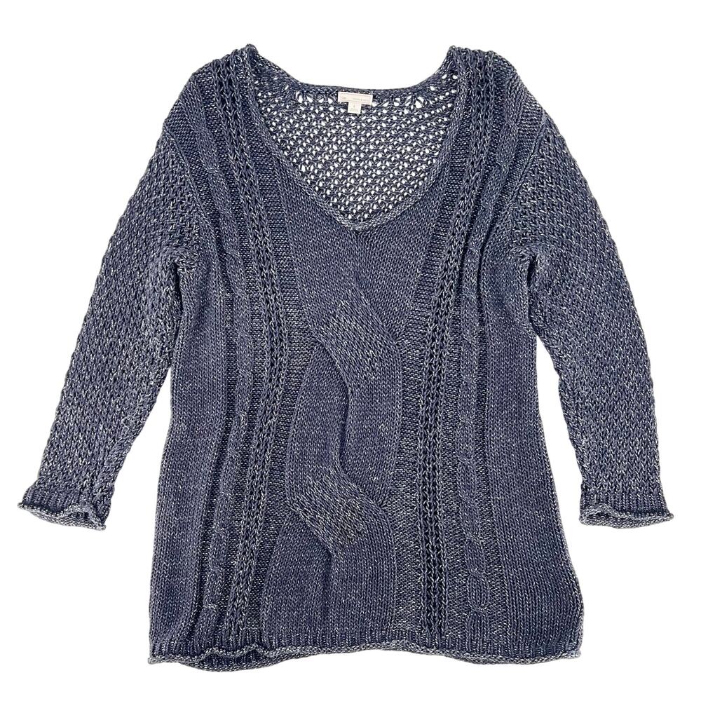 Gap Navy Blue Cable Knit Sweater